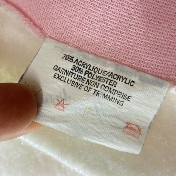 Vintage Hamilton Pink and White Fleece Long Sleeve Housecoat Robe Nightgown L - Picture 4 of 16